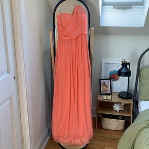 David’s Bridal one shoulder bridesmaid dress